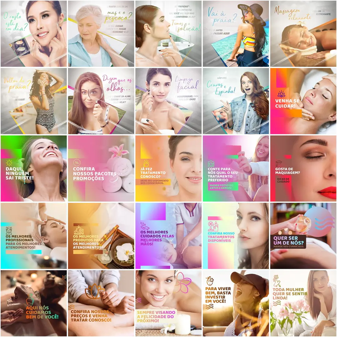 160 Artes Mídias Sociais Estética Editáveis Photoshop 3