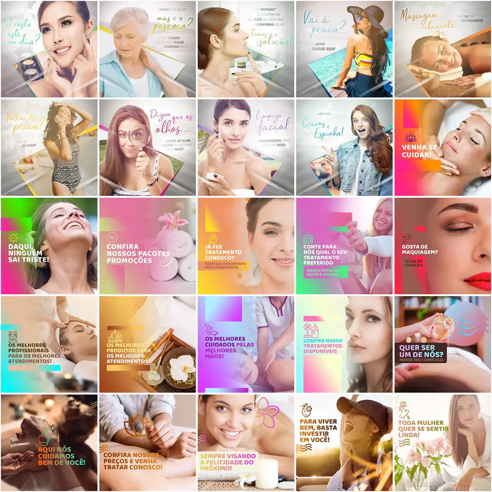 160 Artes Mídias Sociais Estética Editáveis Photoshop 3