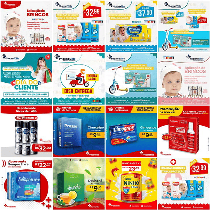 70 Artes Mídias Sociais Templates Editáveis Photoshop 3