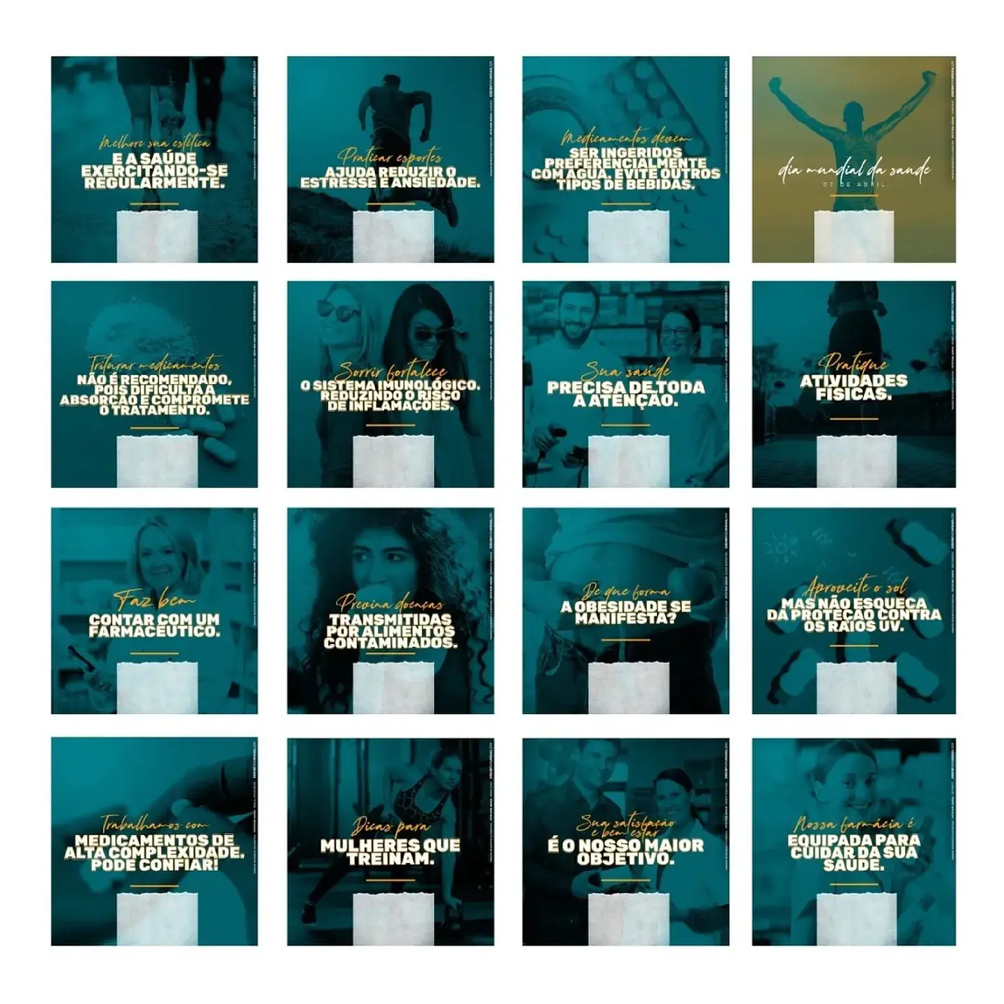 130 Artes Mídias Sociais Farmacia Editáveis Photoshop 4