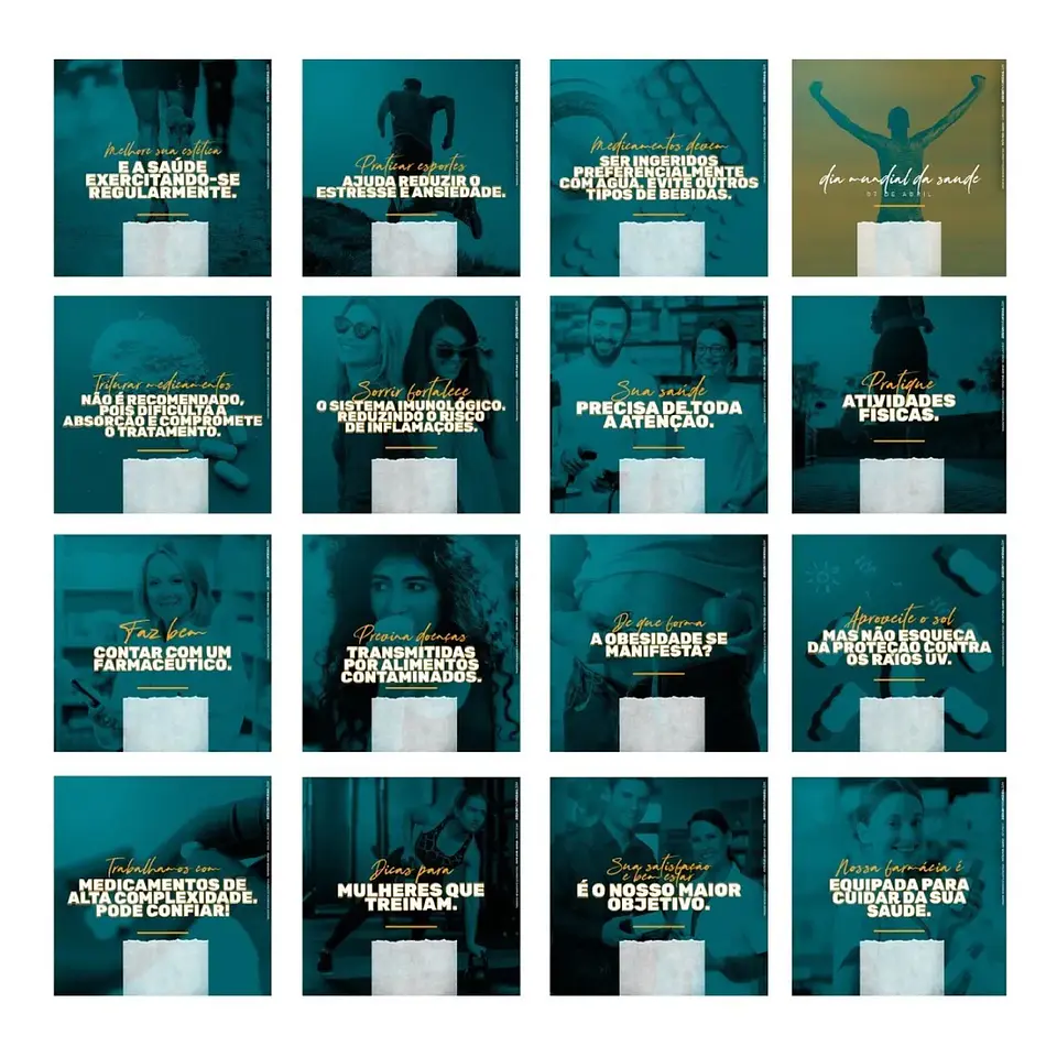 130 Artes Mídias Sociais Farmacia Editáveis Photoshop 4