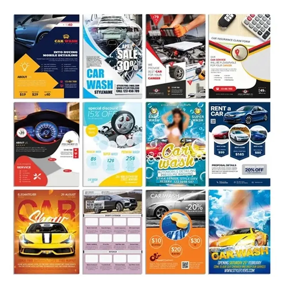 70 Artes Flyers Panfleto de Carro Editáveis Photoshop 2