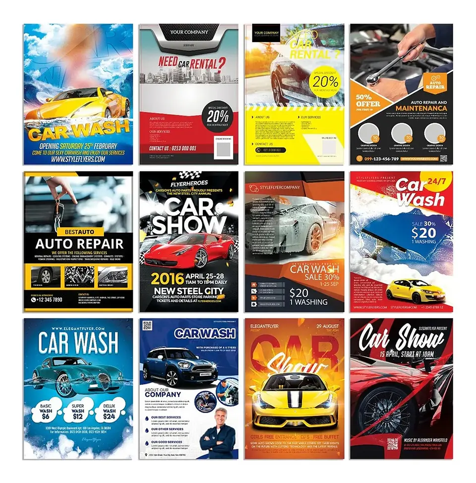 70 Artes Flyers Panfleto de Carro Editáveis Photoshop 3