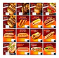 50 Artes Mídias Sociais Cachorro Quente Hot Dog Editáveis Photoshop - thumbnail 1