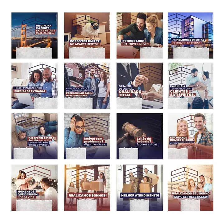 130 Artes Mídias Sociais Imobiliaria Editáveis Photoshop 1