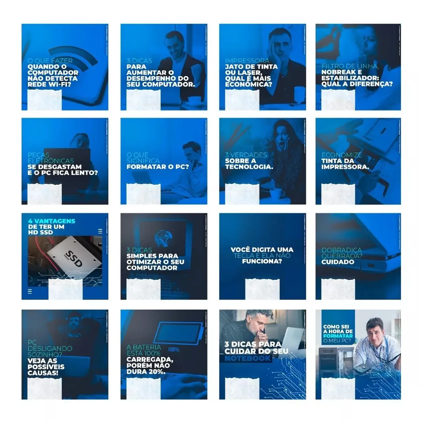 130 Artes Mídias Sociais Informática Editáveis Photoshop 5
