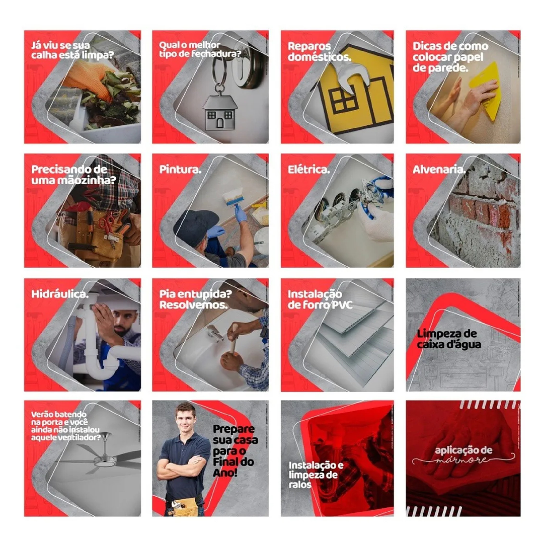 130 Artes Mídias Sociais Marido de Aluguel Editáveis Photoshop 4