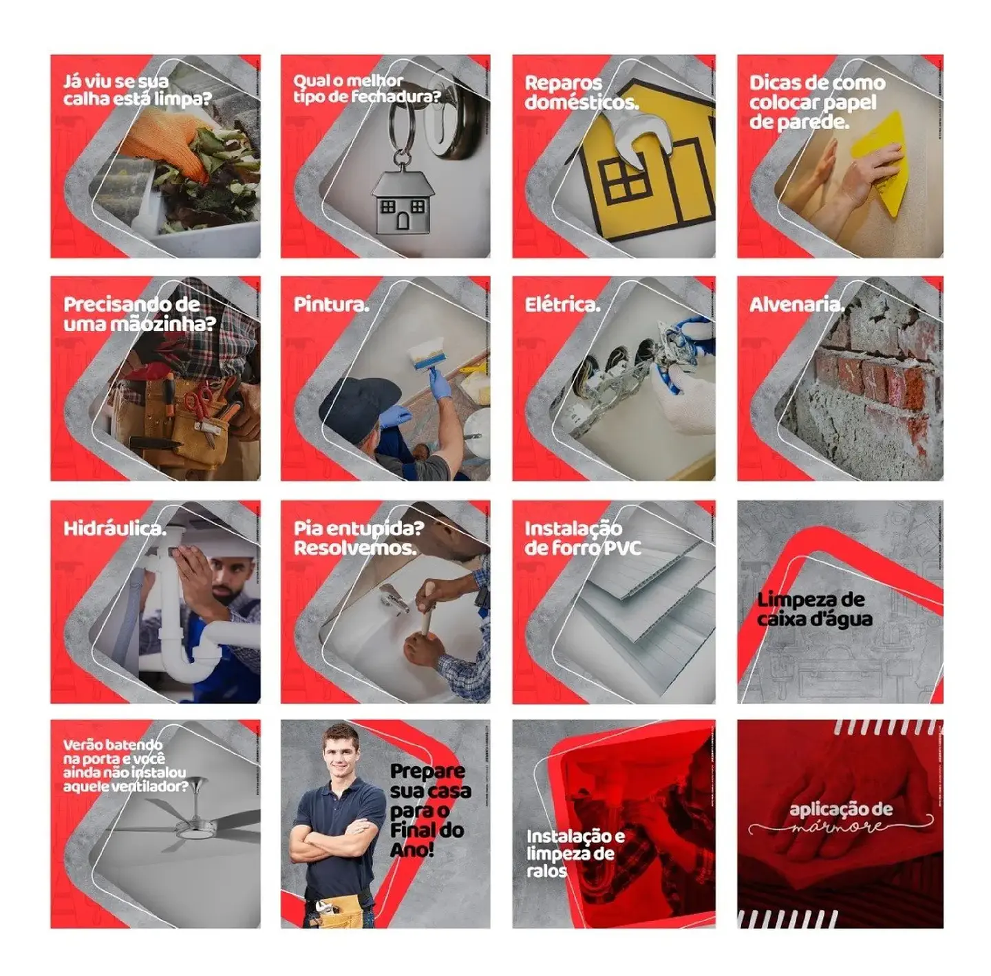 130 Artes Mídias Sociais Marido de Aluguel Editáveis Photoshop 4