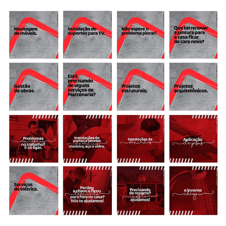 130 Artes Mídias Sociais Marido de Aluguel Editáveis Photoshop 6