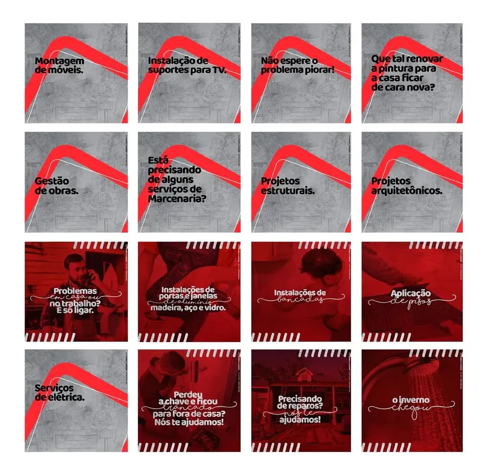 130 Artes Mídias Sociais Marido de Aluguel Editáveis Photoshop 6
