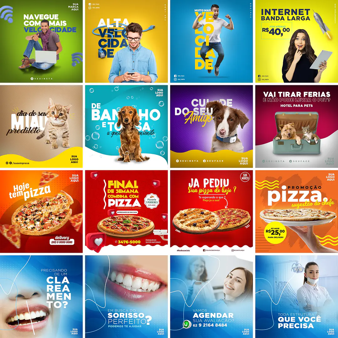 130 Artes Mídias Sociais Templates Premium Editáveis Photoshop 3
