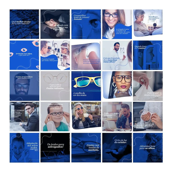 130 Artes Mídias Sociais Óticas Editáveis Photoshop 2