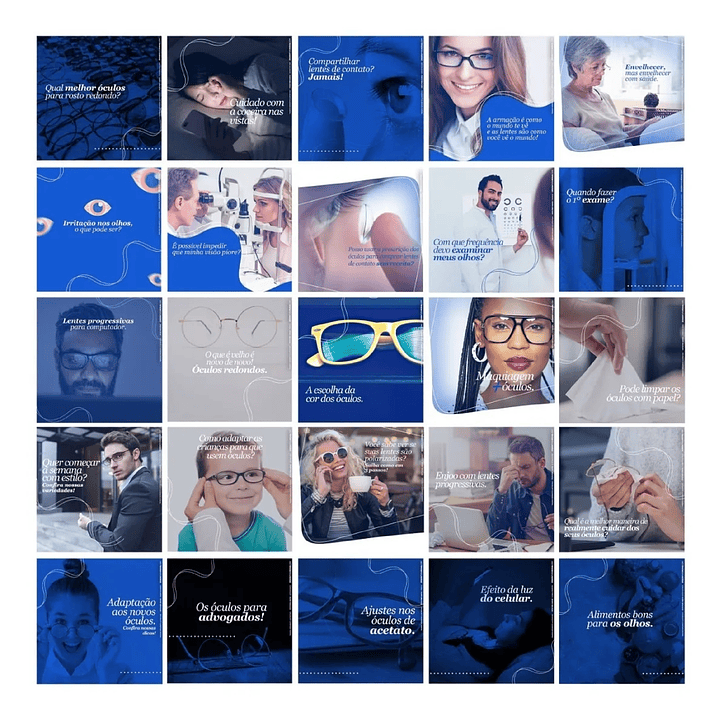 130 Artes Mídias Sociais Óticas Editáveis Photoshop 2