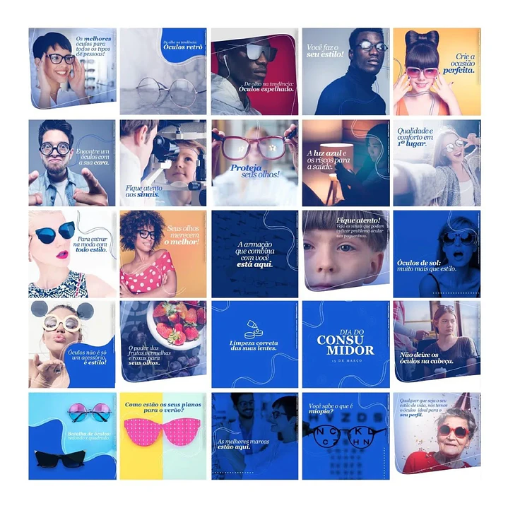 130 Artes Mídias Sociais Óticas Editáveis Photoshop 4