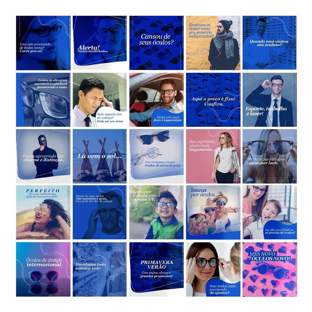 130 Artes Mídias Sociais Óticas Editáveis Photoshop 5