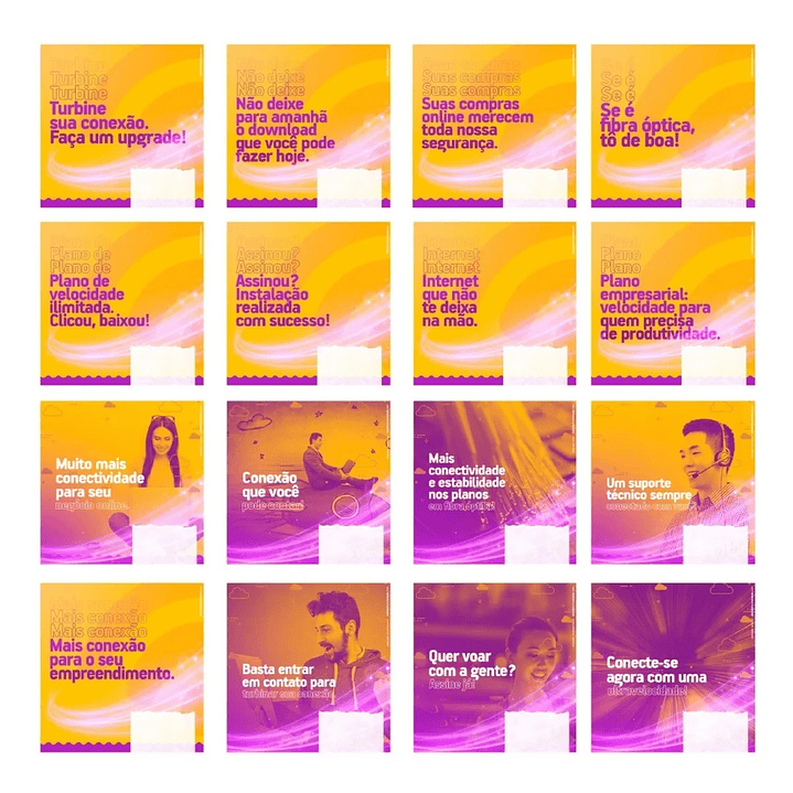 130 Artes Mídias Sociais Provedor de Internet Editáveis Photoshop + Png 5