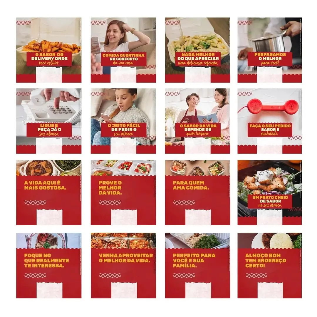 130 Artes Mídias Sociais Restaurante Self Service Editáveis Photoshop + Png 1
