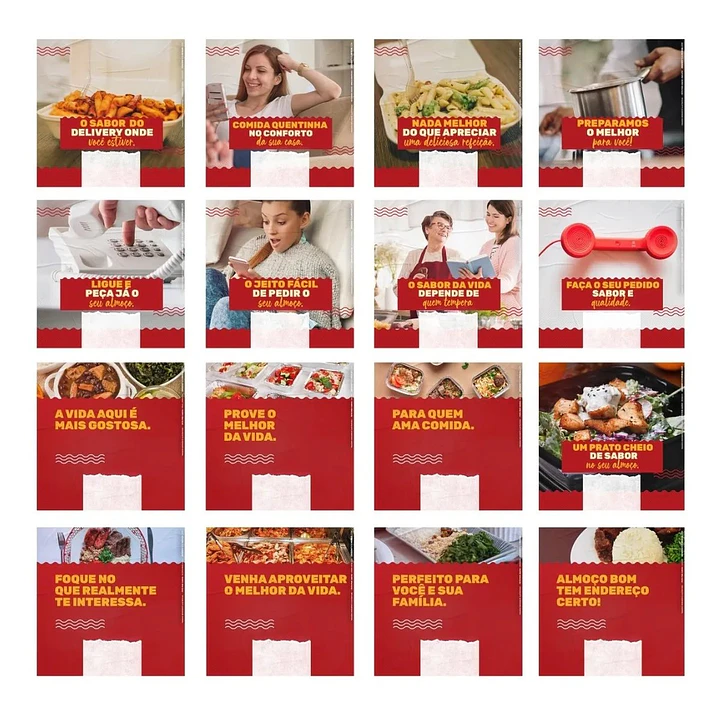 130 Artes Mídias Sociais Restaurante Self Service Editáveis Photoshop + Png 1