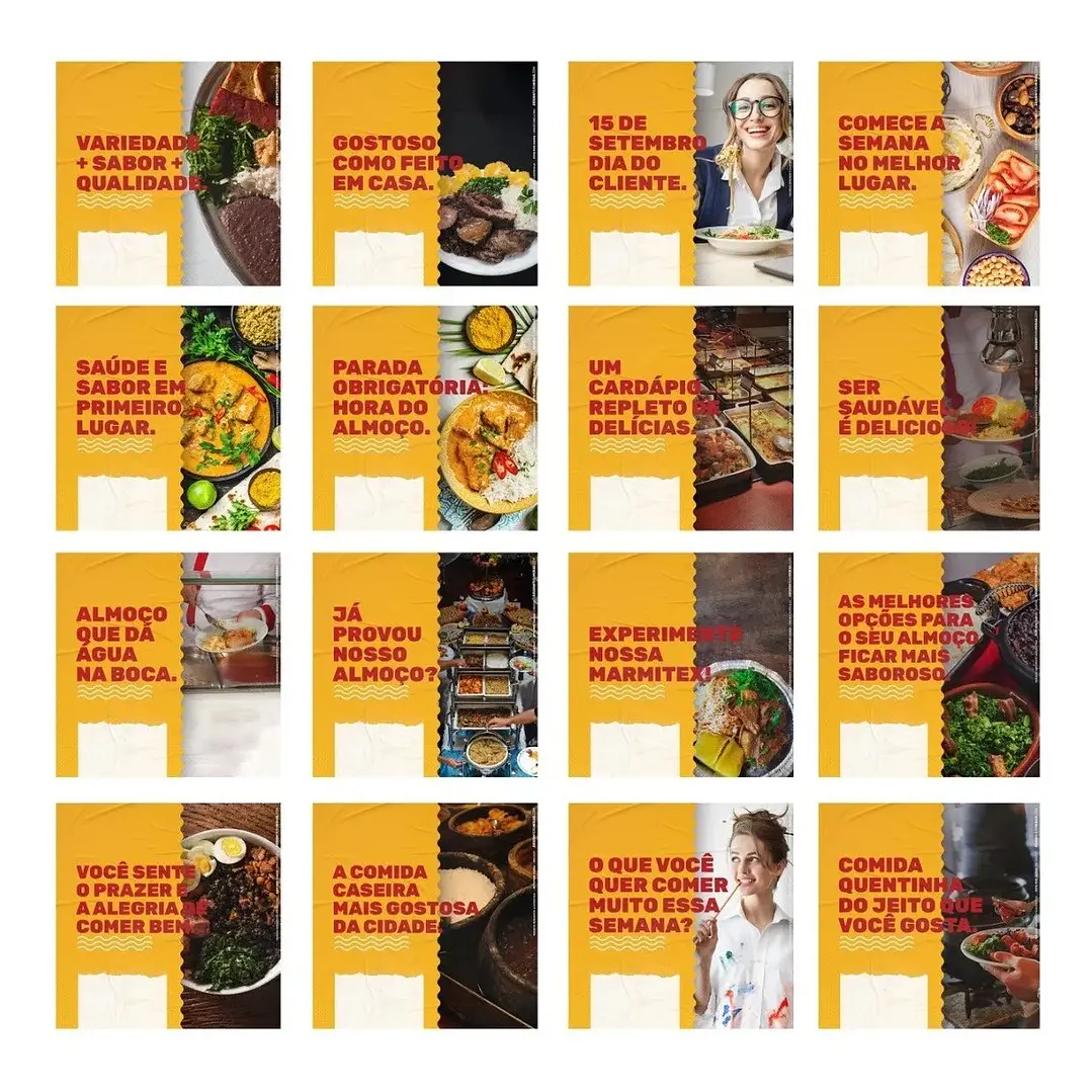 130 Artes Mídias Sociais Restaurante Self Service Editáveis Photoshop + Png 3