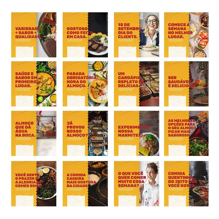 130 Artes Mídias Sociais Restaurante Self Service Editáveis Photoshop + Png 3