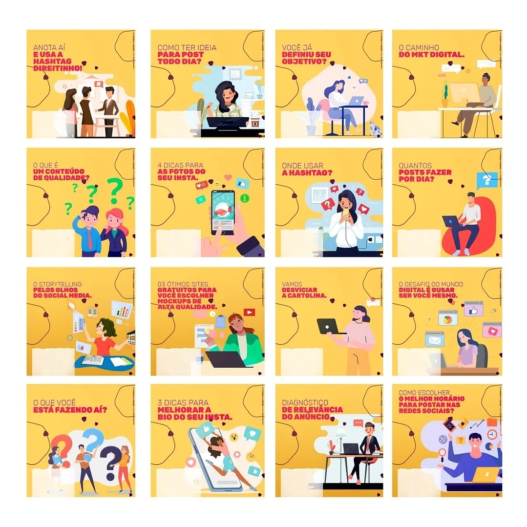 130 Artes Mídias Sociais Social Media Marketing Editáveis Photoshop + Png 2