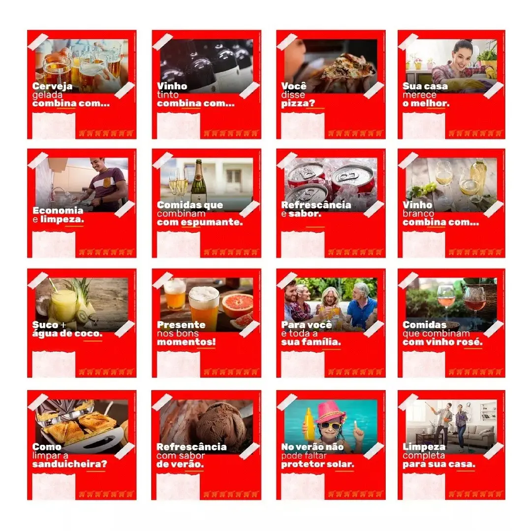130 Artes Mídias Sociais Supermercados Editáveis Photoshop + Png 4