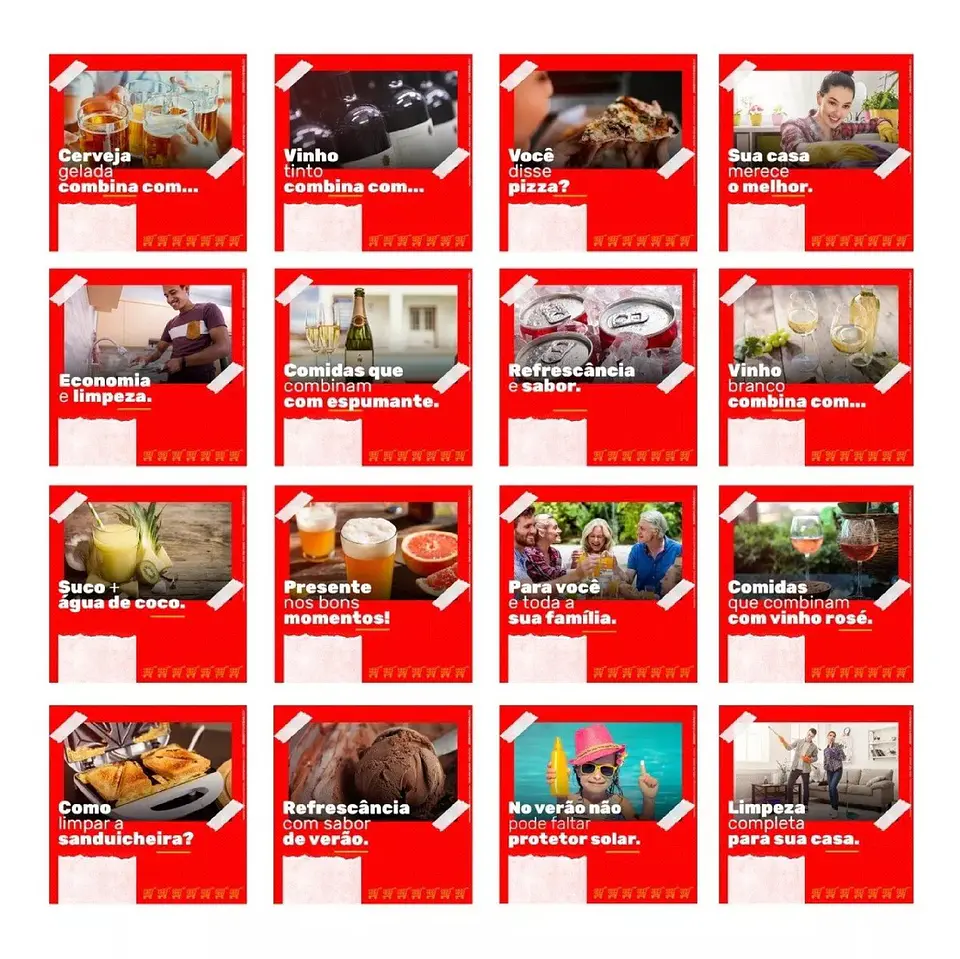 130 Artes Mídias Sociais Supermercados Editáveis Photoshop + Png 4