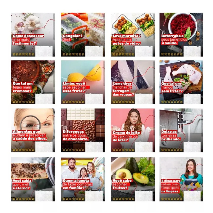 130 Artes Mídias Sociais Supermercados Editáveis Photoshop + Png 5