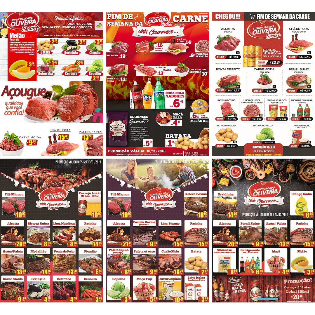 220 Artes Mídias Sociais Supermercados Editáveis Photoshop + Png 3