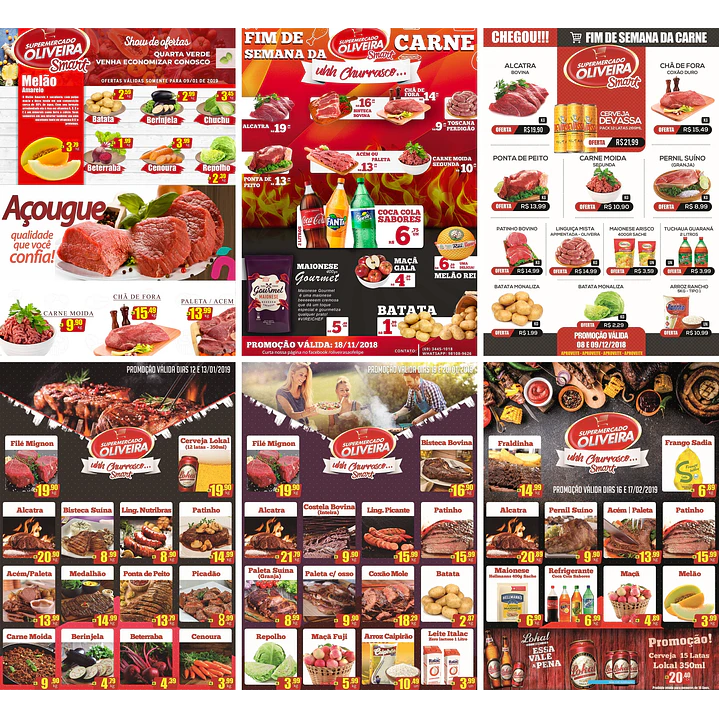 220 Artes Mídias Sociais Supermercados Editáveis Photoshop + Png 3