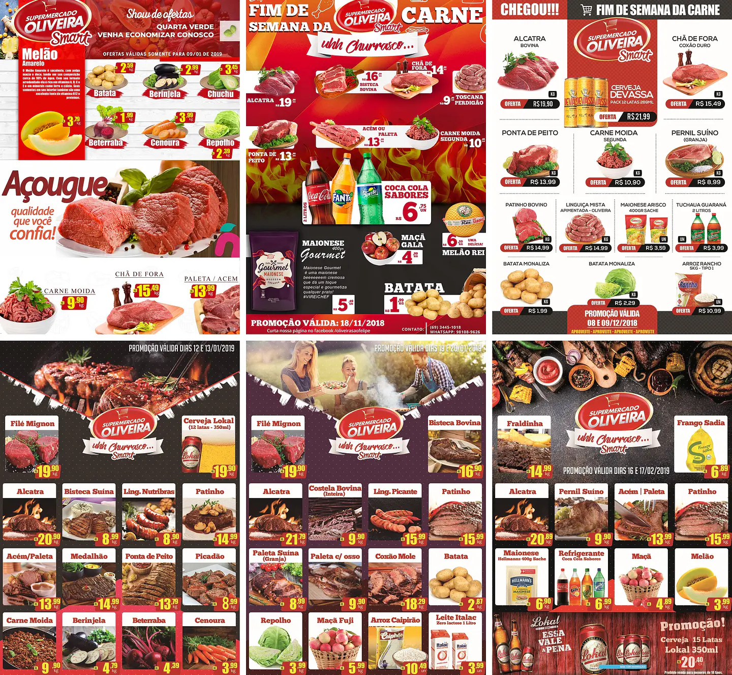 220 Artes Mídias Sociais Supermercados Editáveis Photoshop + Png 3