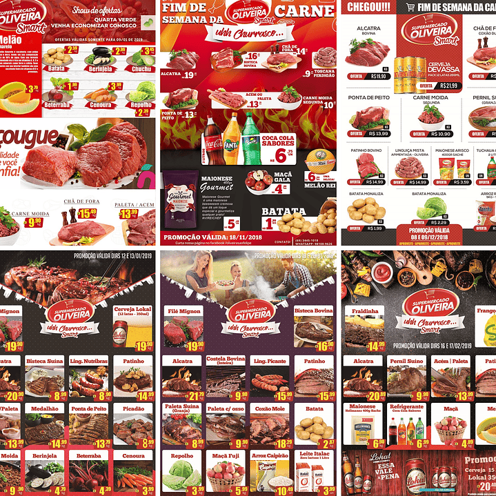 220 Artes Mídias Sociais Supermercados Editáveis Photoshop + Png 3