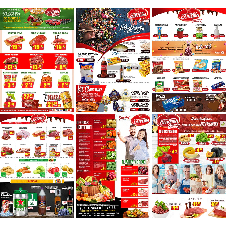 220 Artes Mídias Sociais Supermercados Editáveis Photoshop + Png 5