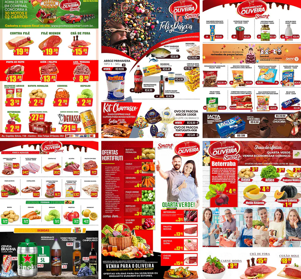 220 Artes Mídias Sociais Supermercados Editáveis Photoshop + Png 5