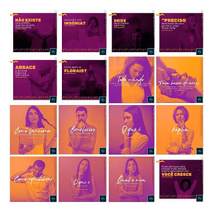 130 Artes Mídias Sociais Terapia Holísticas Editáveis Photoshop + Png