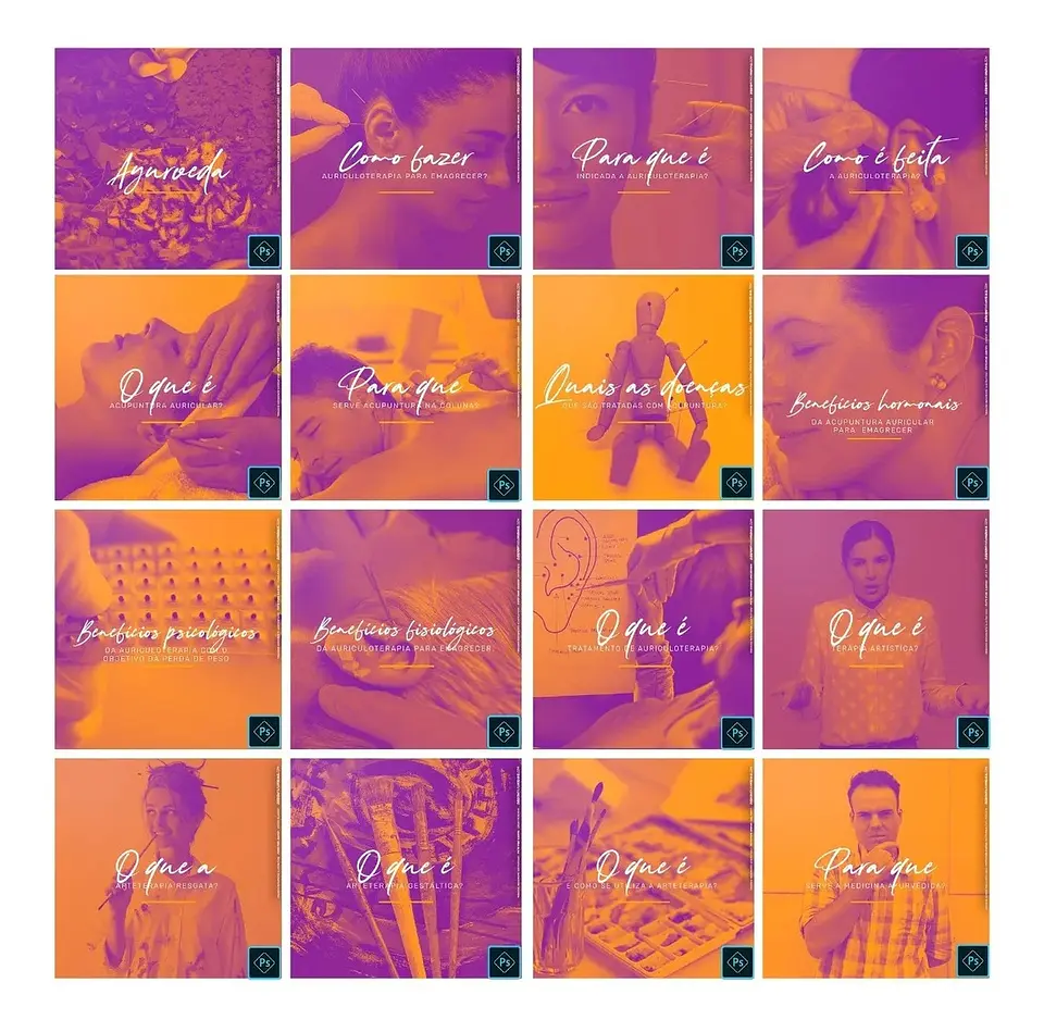 130 Artes Mídias Sociais Terapia Holísticas Editáveis Photoshop + Png 4