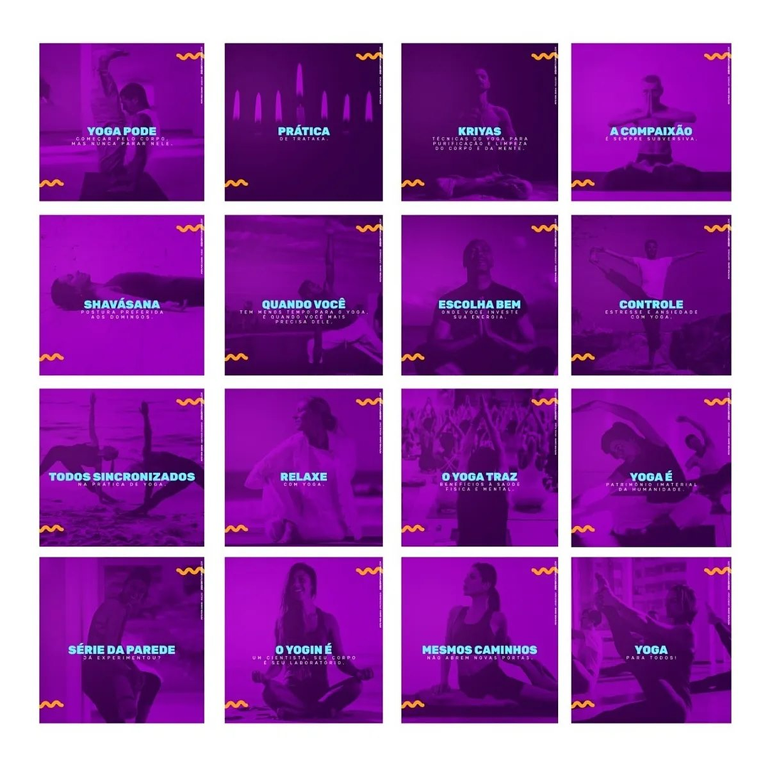 130 Artes Mídias Sociais Yoga Editáveis Photoshop + Png 6