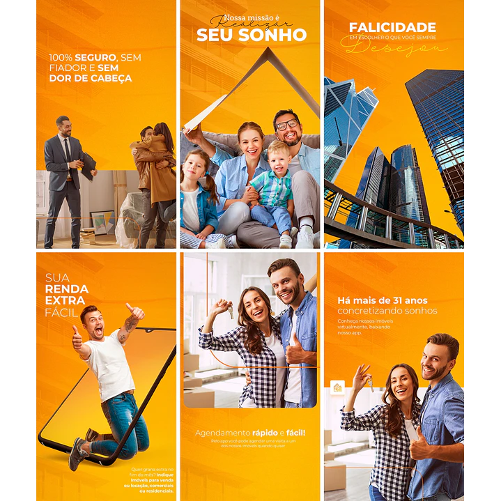 20 Artes Mídias Sociais Imobiliaria Venda de Imoveis Editáveis Photoshop + Png 2