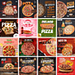 96 Artes Mídias Sociais Pizzaria 4.0 Editáveis Photoshop + Png - Thumbnail 3