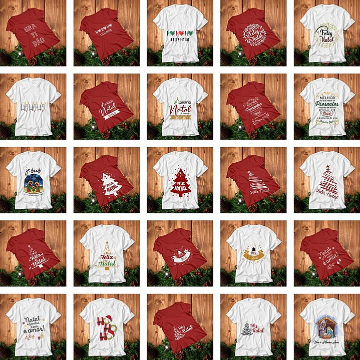 Mega Pacote Artes Sublimação Natal e Ano Novo 12