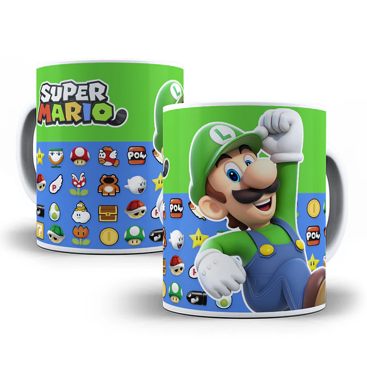 6 Artes para Caneca Super Mario Arquivo em Jpge/Png 2