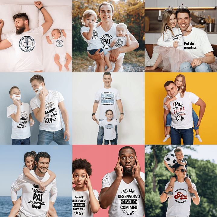 25 Artes para Sublimação Tal Pai Tal Filho Editável em Corel Draw 1