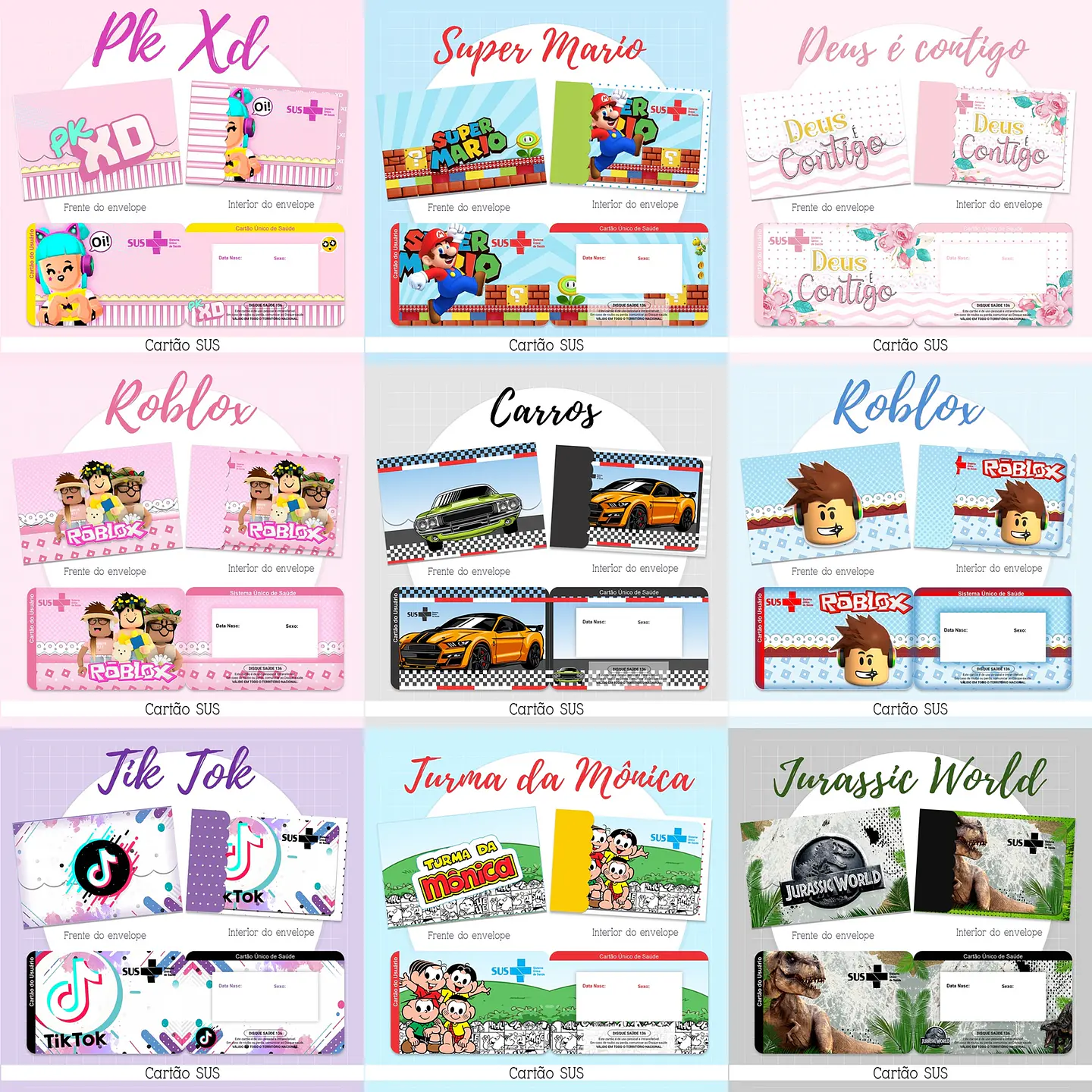 58 Artes para Cartão SUS Diversos Arquivo em Png 2
