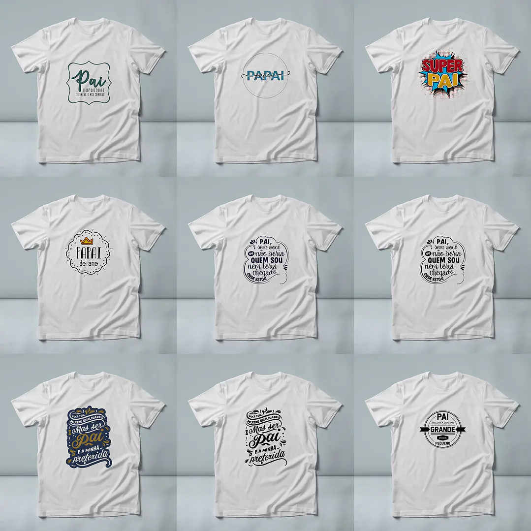 60 Artes para Camisa Dia dos Pais Arquivo em Jpg/Png 4