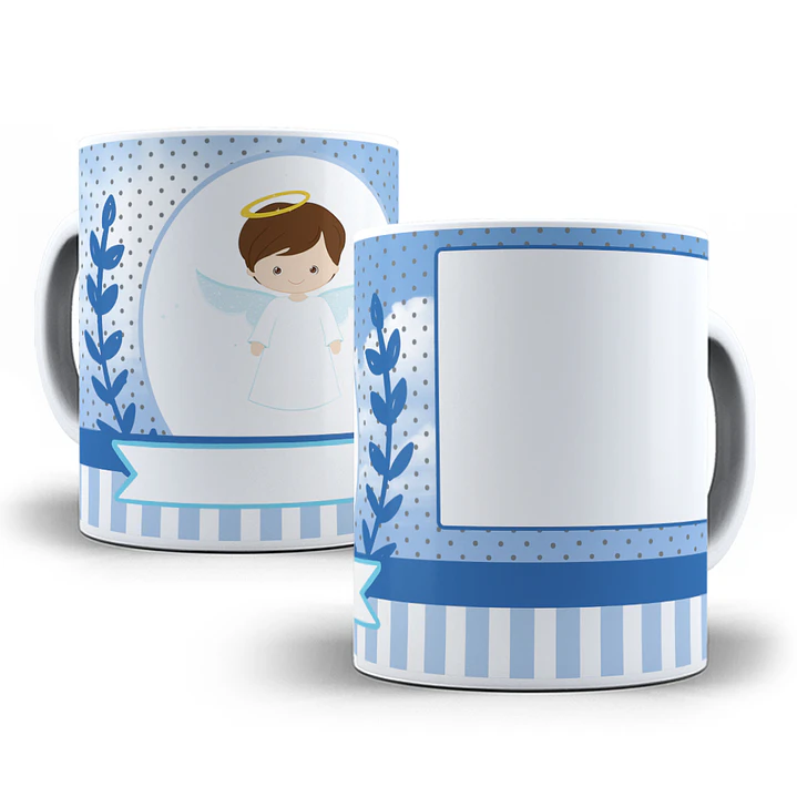 80 Artes para Caneca Batizado Batismo Editável em Photoshop e Corel Draw 7