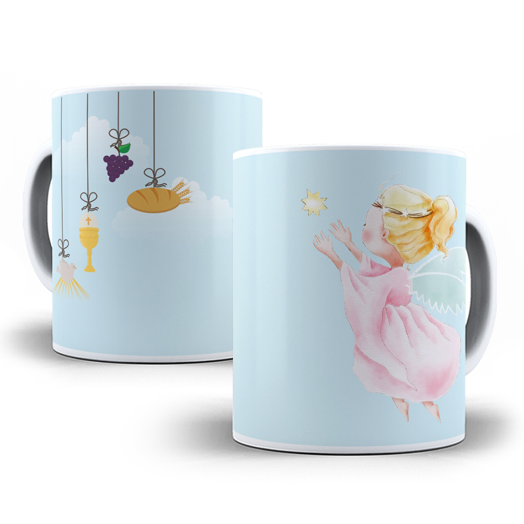 80 Artes para Caneca Batizado Batismo Editável em Photoshop e Corel Draw 8