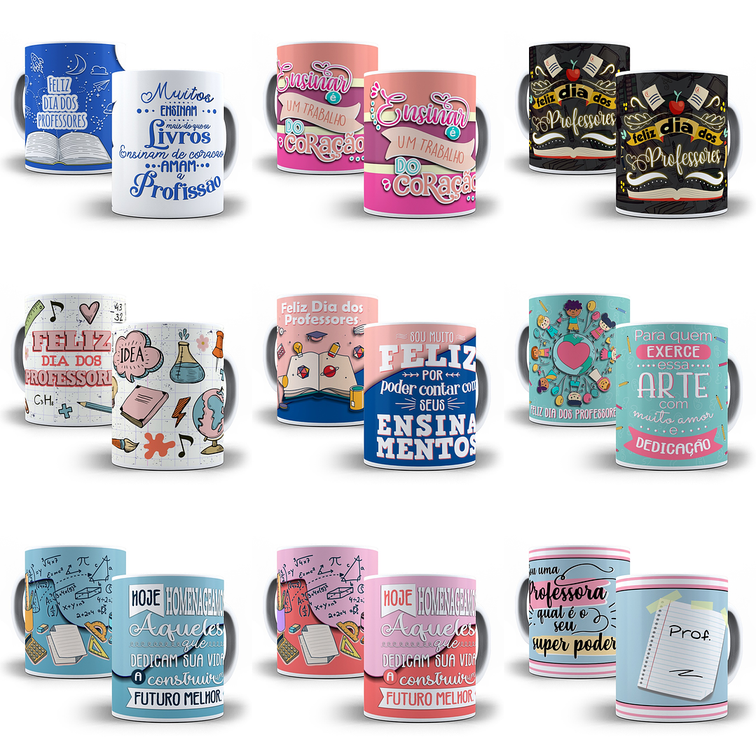 170 Artes para Sublimação Dia dos Professores Editável em Corel Draw 1