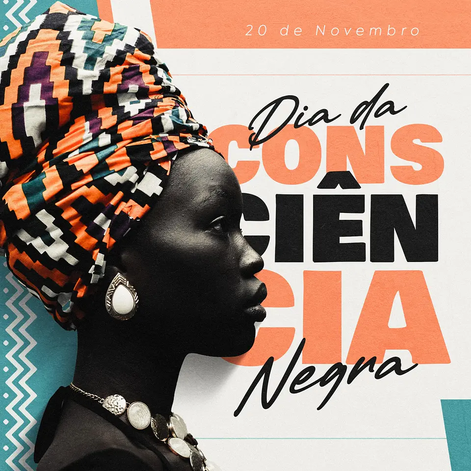 Arte Midias Sociais Dia Da Consciência Negra Editavel Photoshop - Baixar Grátis 1