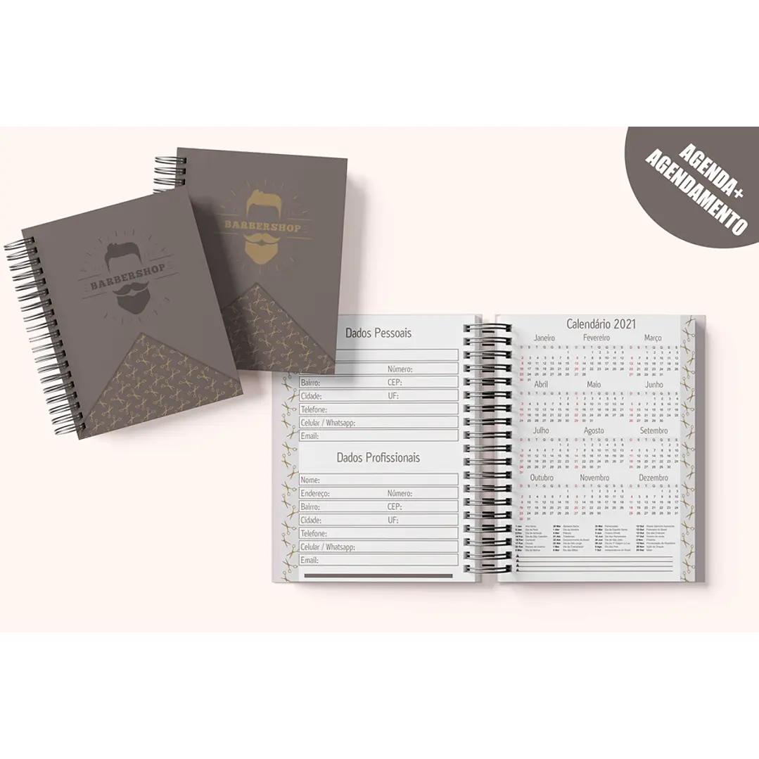 Arte para Agenda Barbearia Shop PDF 2022 1