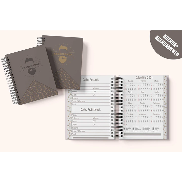 Arte para Agenda Barbearia Shop PDF 2022 1